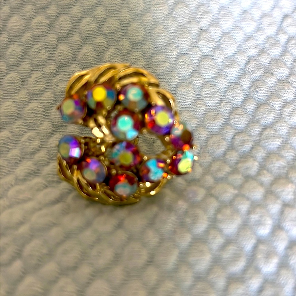 1950s EARRINGS Signed STAR - Vintage 50s